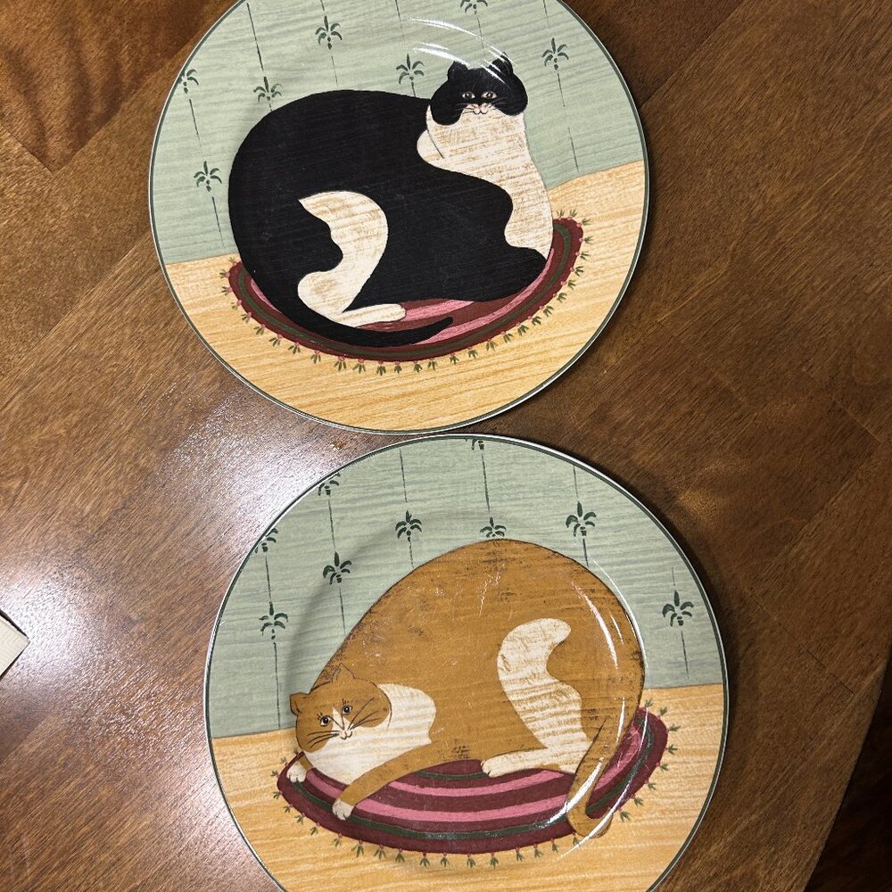 SOLD Sakura Oneida PLATES Cat Collection by Warren Kimble 2000